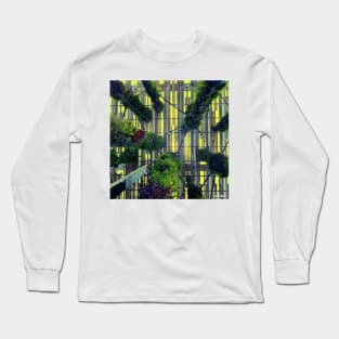 miami garden museum landscape photograph collage ecopop art Long Sleeve T-Shirt